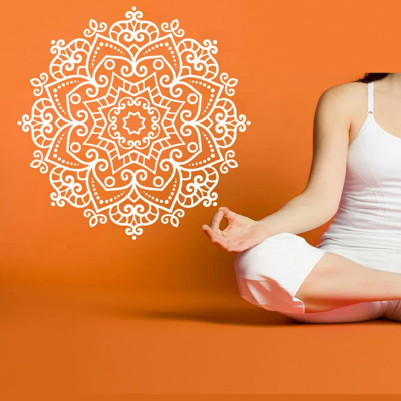 Home Gym Yoga Room - Yoga Hinduismus Buddha Wandaufkleber Vinyl Wandtattoo
