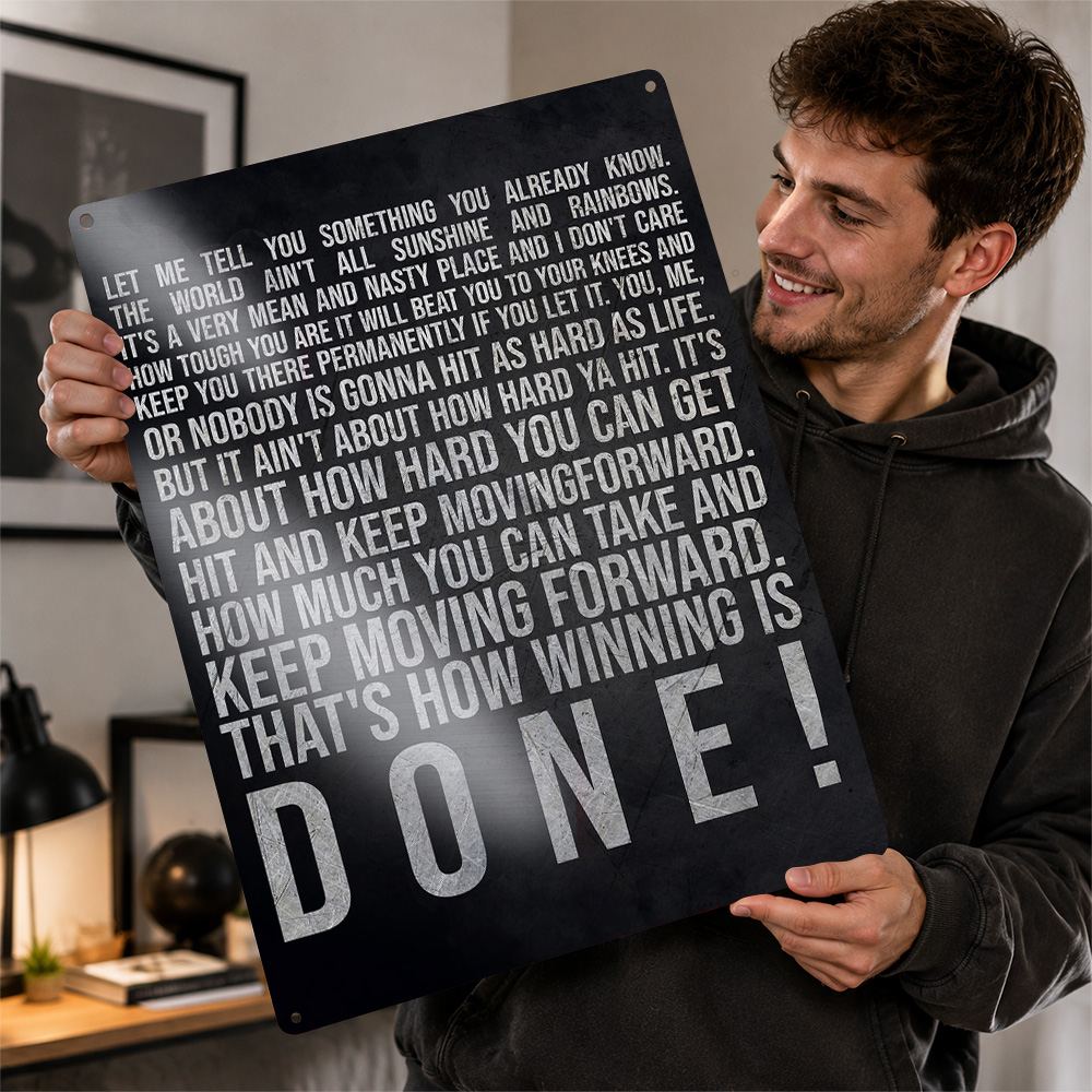 Home Gym How To - Wie man gewinnt - Poster-Zitat Wandkunst,