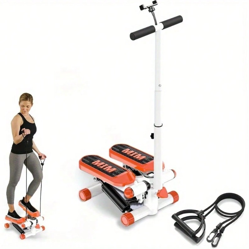 Home Gym Resistance Machine - Mini-Stepper mit Widerstandsbändern – Höhenverstellbarer 350LB