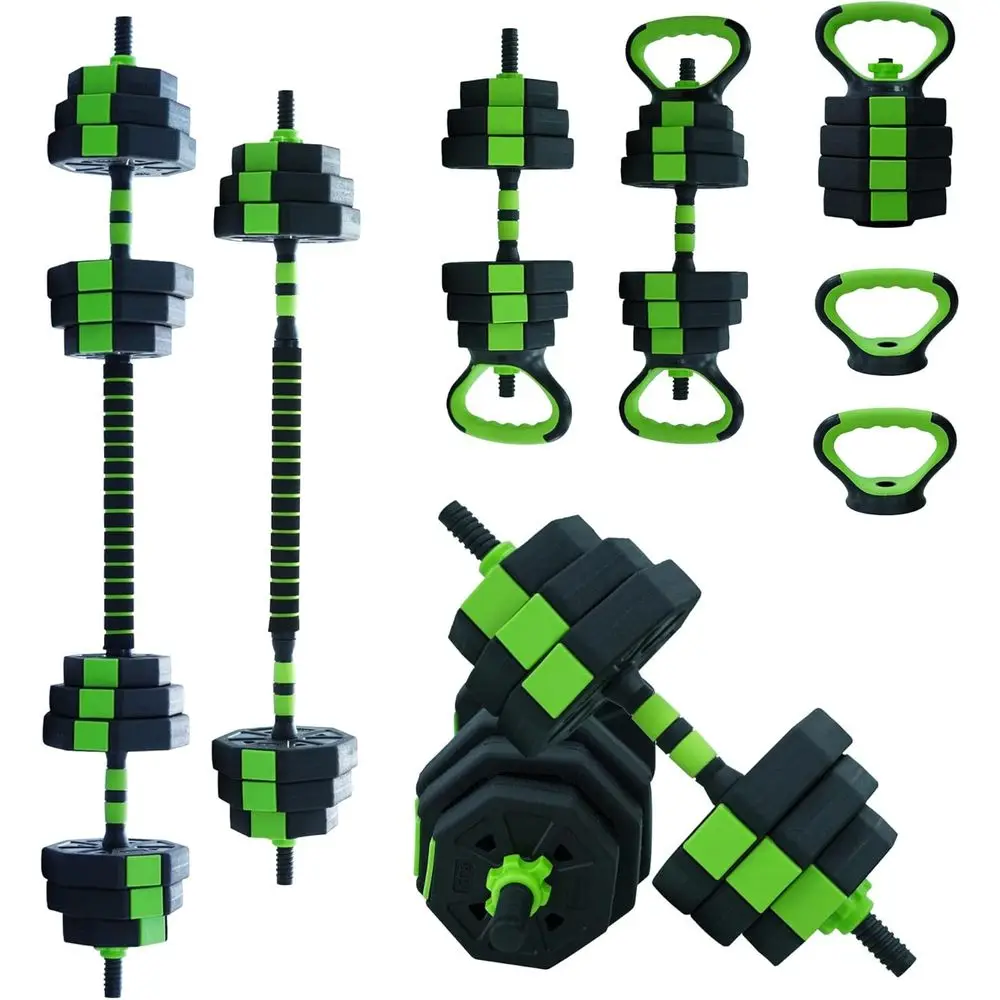 All In One Gym Home Equipment - All-in-One 44 lbs verstellbares Hantelset: Stange,