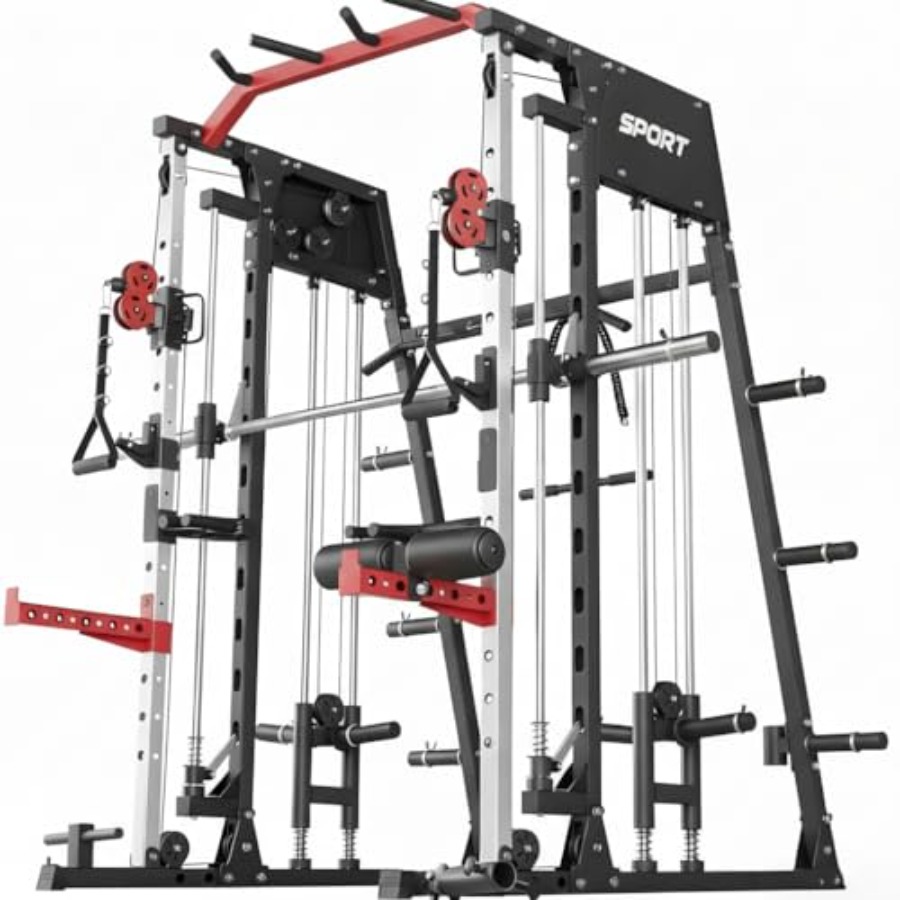 All In One Gym Home Equipment - Smith Machine Home Gym All-in-One Power
