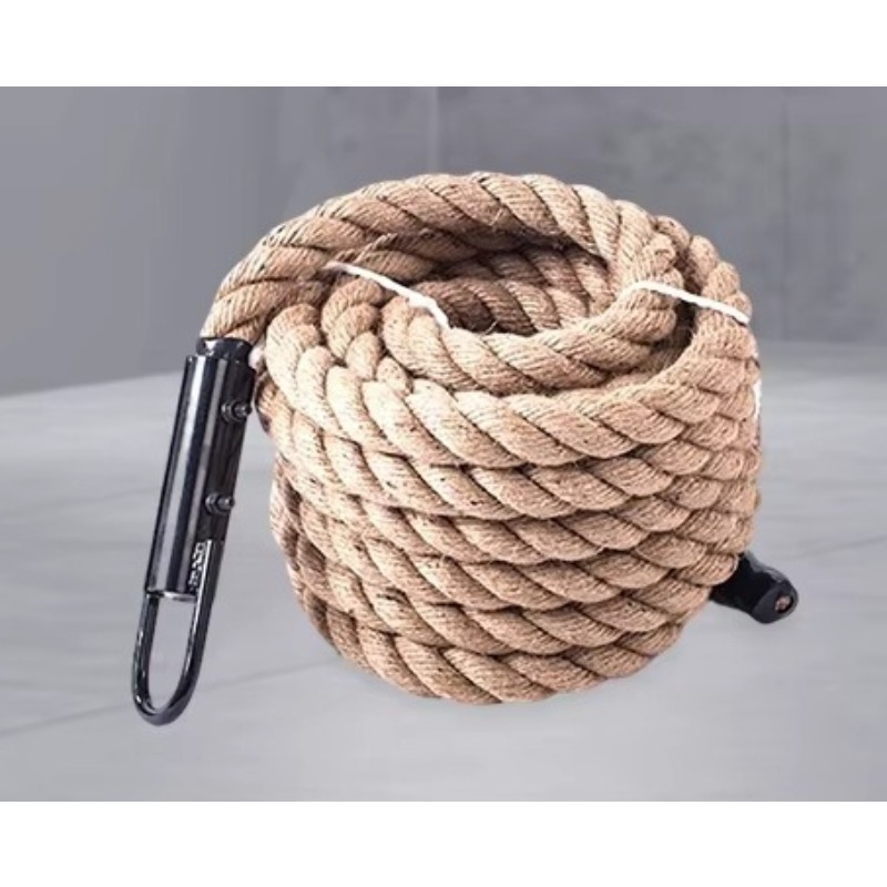 Home Gym Leg - 9m Battle Rope mit stabilem Montagehaken