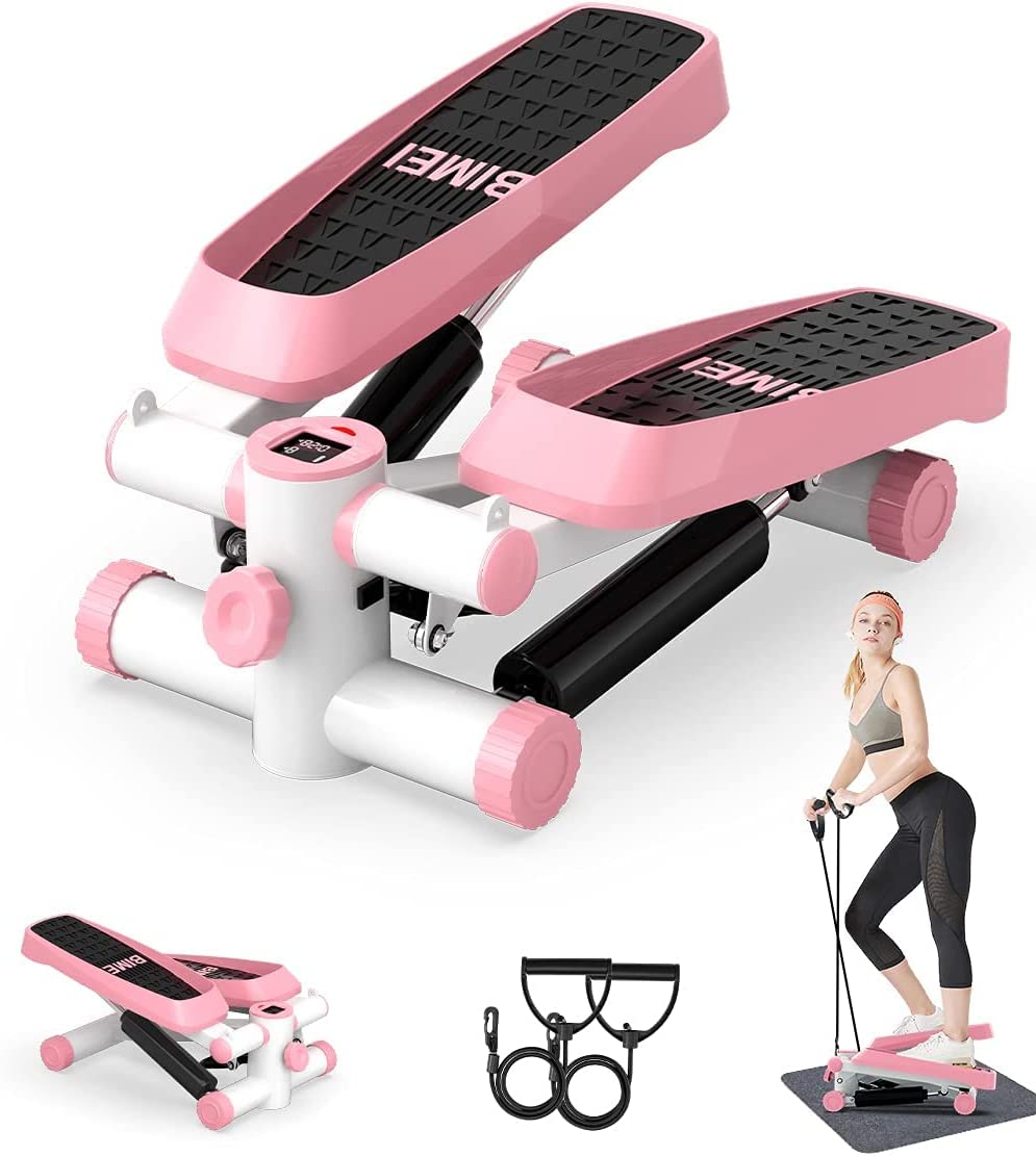 Home Gym Resistance Machine - Tragbares Heim-Fitnessgerät Mini-Stepper mit LCD-Display und