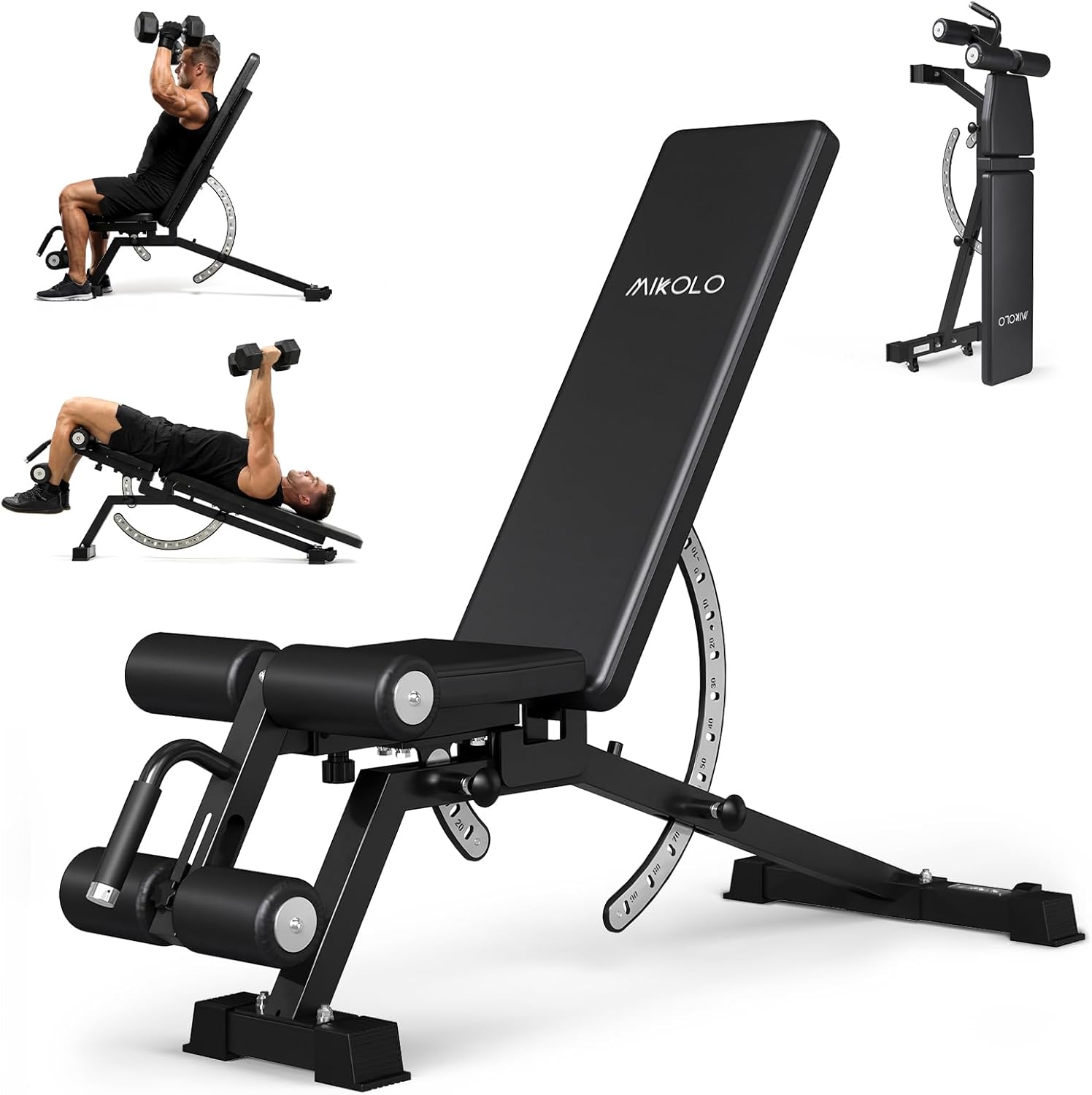 Home Gym Leg - Hantelbank für Zuhause - Stahlmaterial, Schwarze