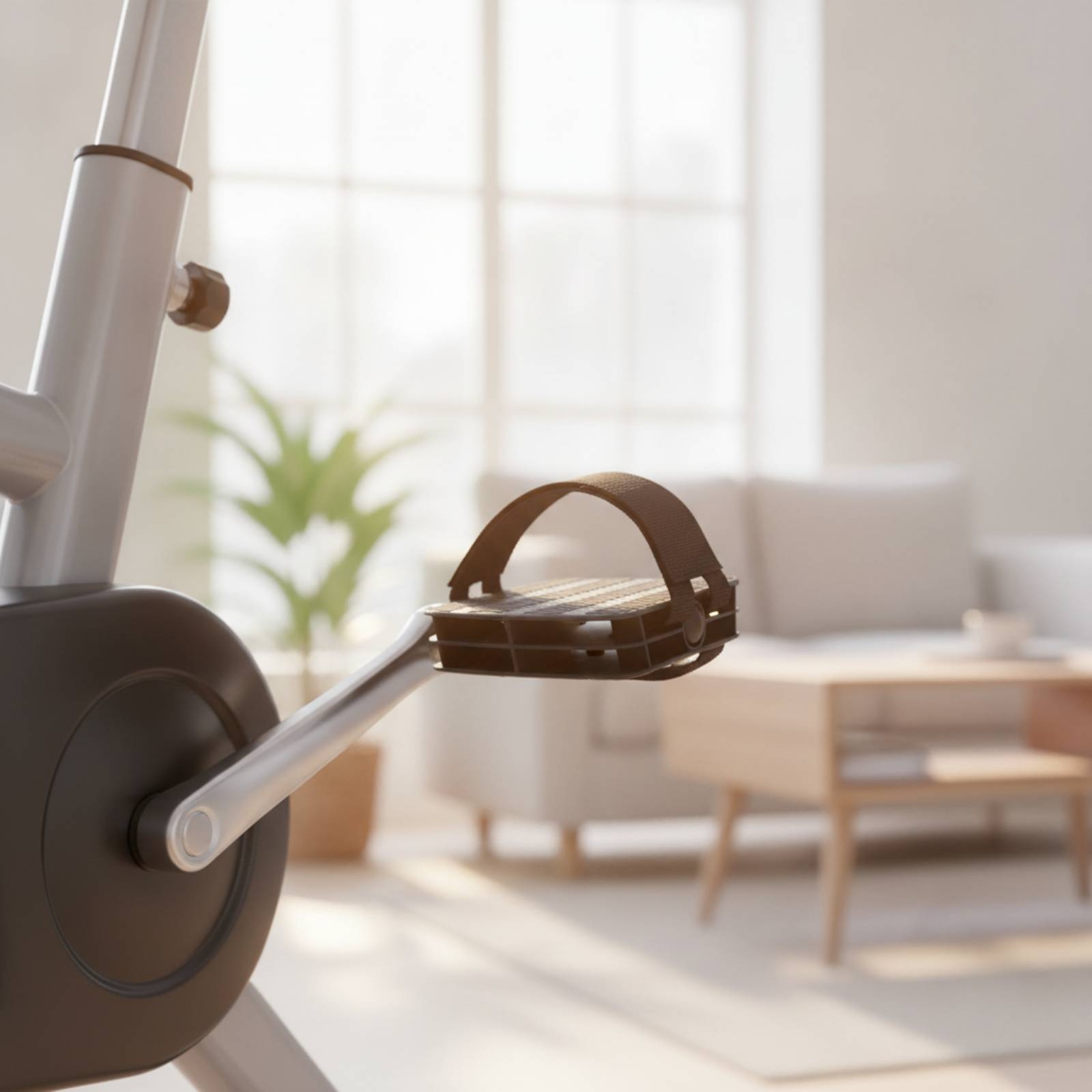 Home Gym Leg - Heimtrainer-Pedale mit Riemen, Gewindepedale für Indoor-Bikes