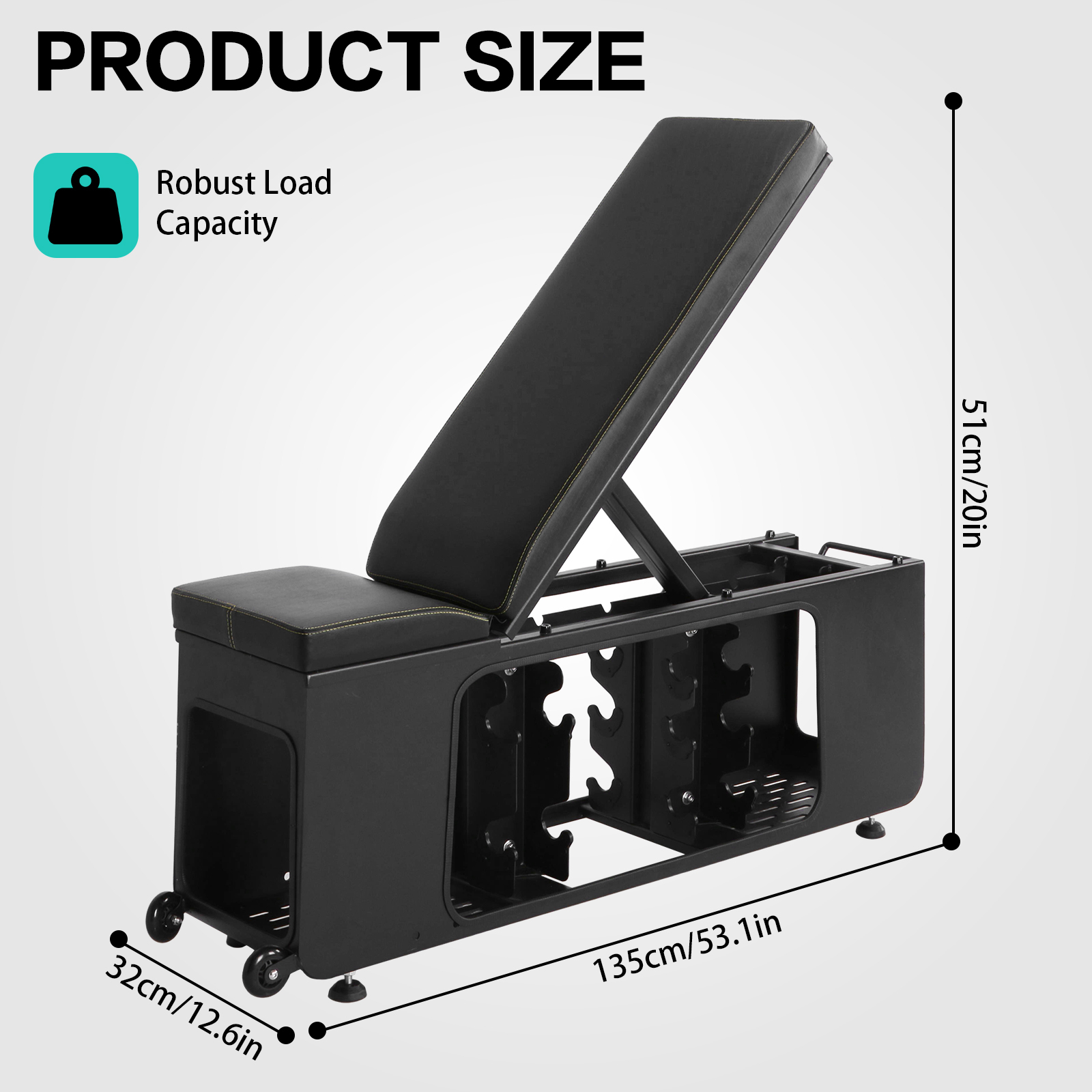 Home Gym For Small Spaces - 4-in-1 Verstellbare Hantelbank für Heimfitness, Faltbare