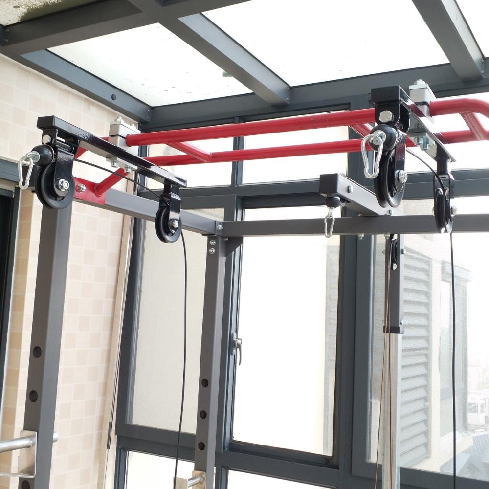 Home Gym Diy Pulley System - Heimfitness-Kabelzugsystem – DIY-Kabelmaschinen-Set für Rundrohre &