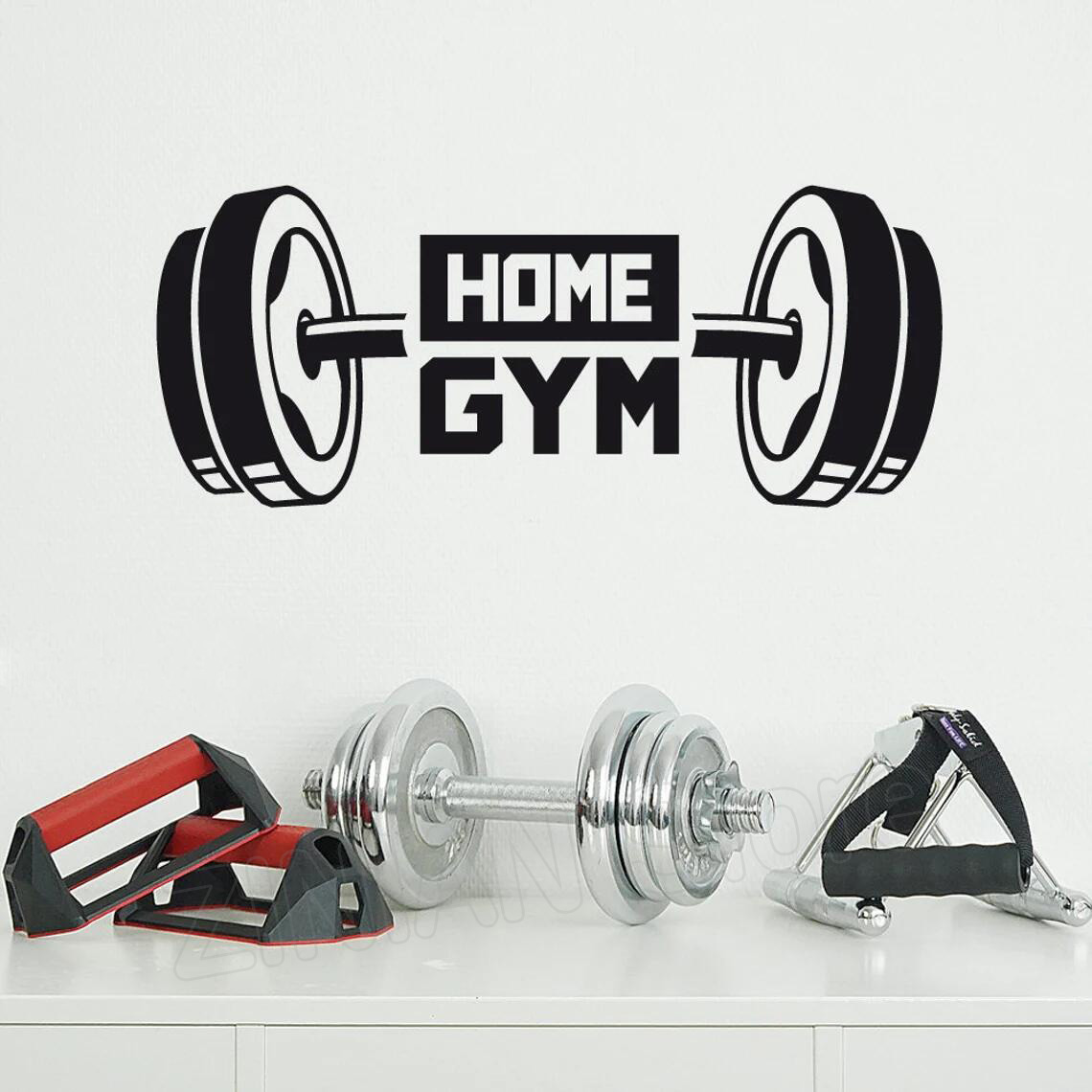 Home Gym Wallpaper - Fitness Home Gym Dekor Wandaufkleber Hantel