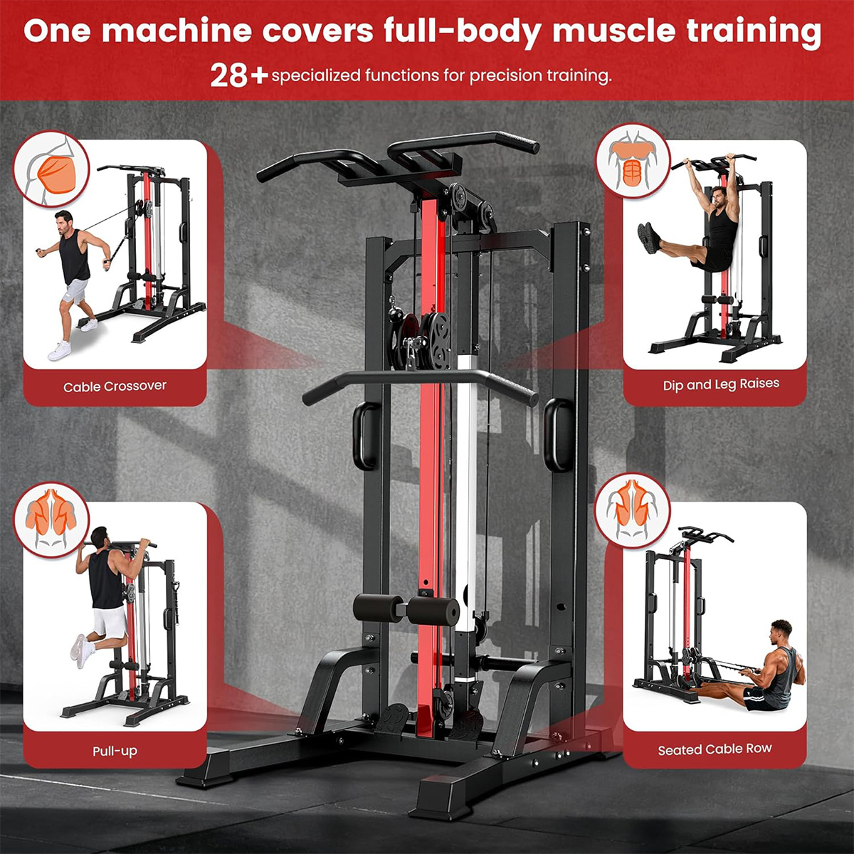 Pooboo Heimfitnessgerät - Hoch – All In One Gym Home Equipment Bewertung und Preis