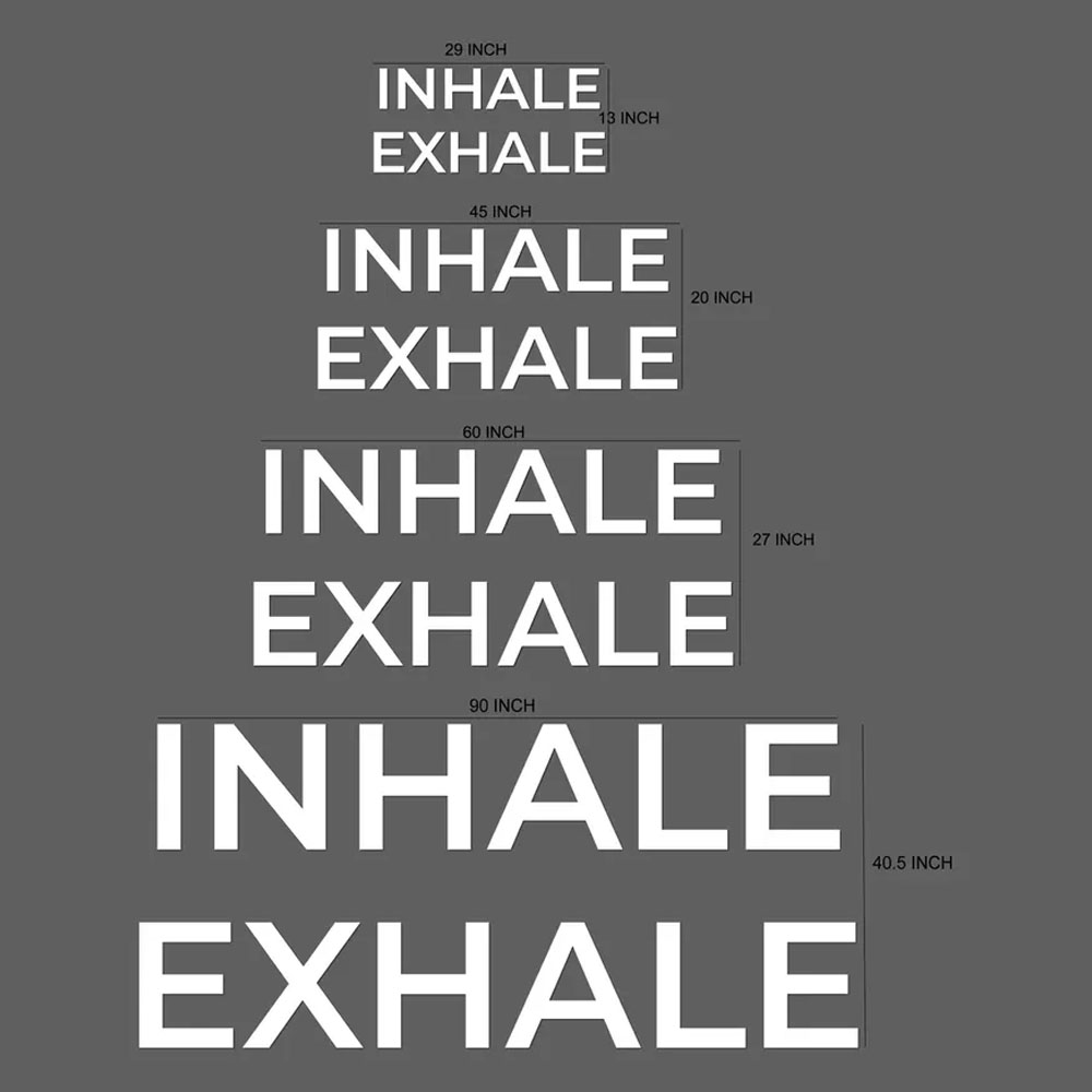 INHALE EXHALE Wandschild Yoga- – Home Gym Yoga Room Bewertung und Preis