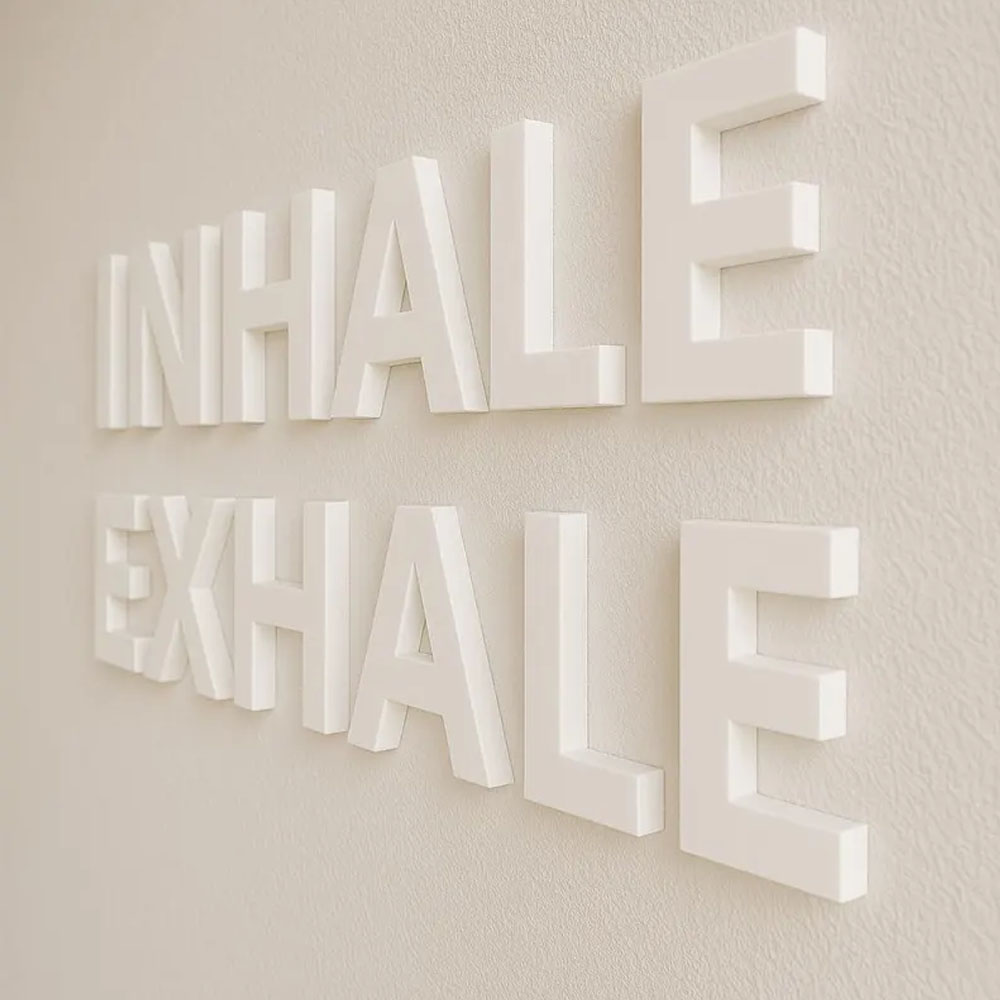INHALE EXHALE Wandschild Yoga- – Home Gym Yoga Room Bewertung und Preis