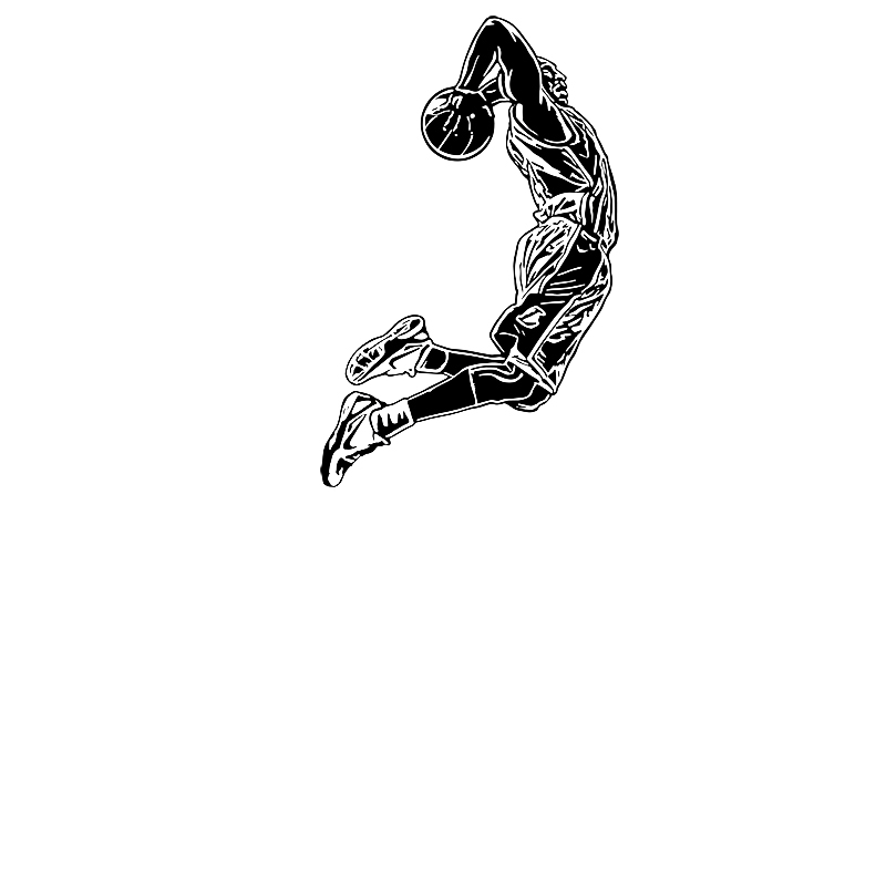 Wandaufkleber für Springen, Ba – Home Gym Wallpaper Bewertung und Preis