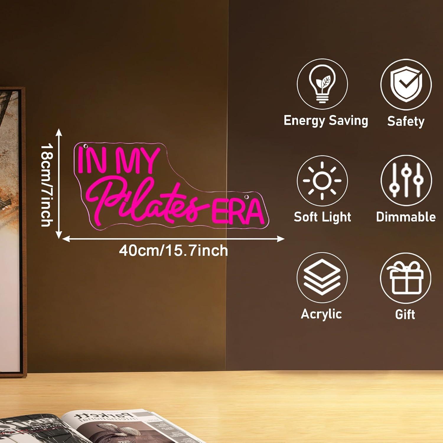 In My Pilates Era Neonschild D – Home Gym Yoga Room Bewertung und Preis