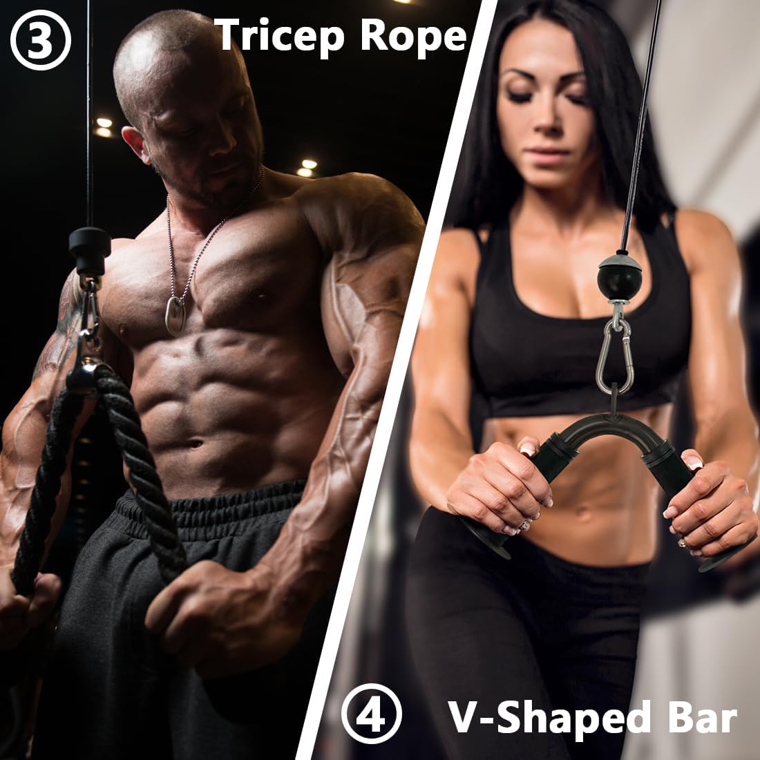 Heimfitness-Kabelzubehör-Set - – Home Gym Cable Bewertung und Preis