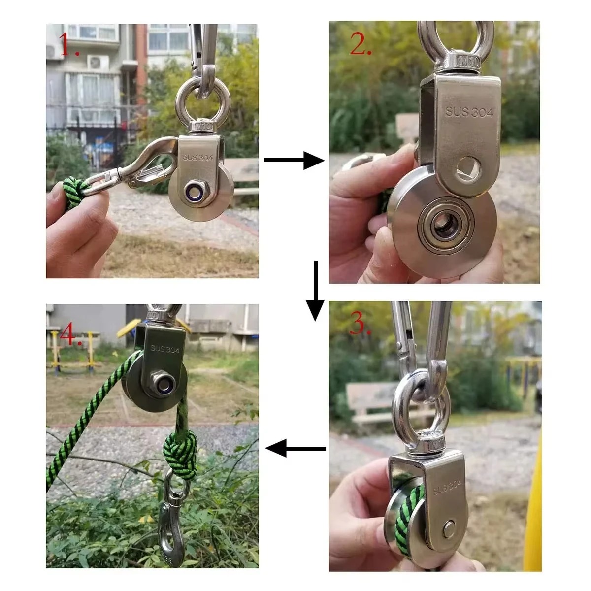 U-Typ-Schwenkrolle, Duplex-Lag – Home Gym Diy Pulley System Bewertung und Preis