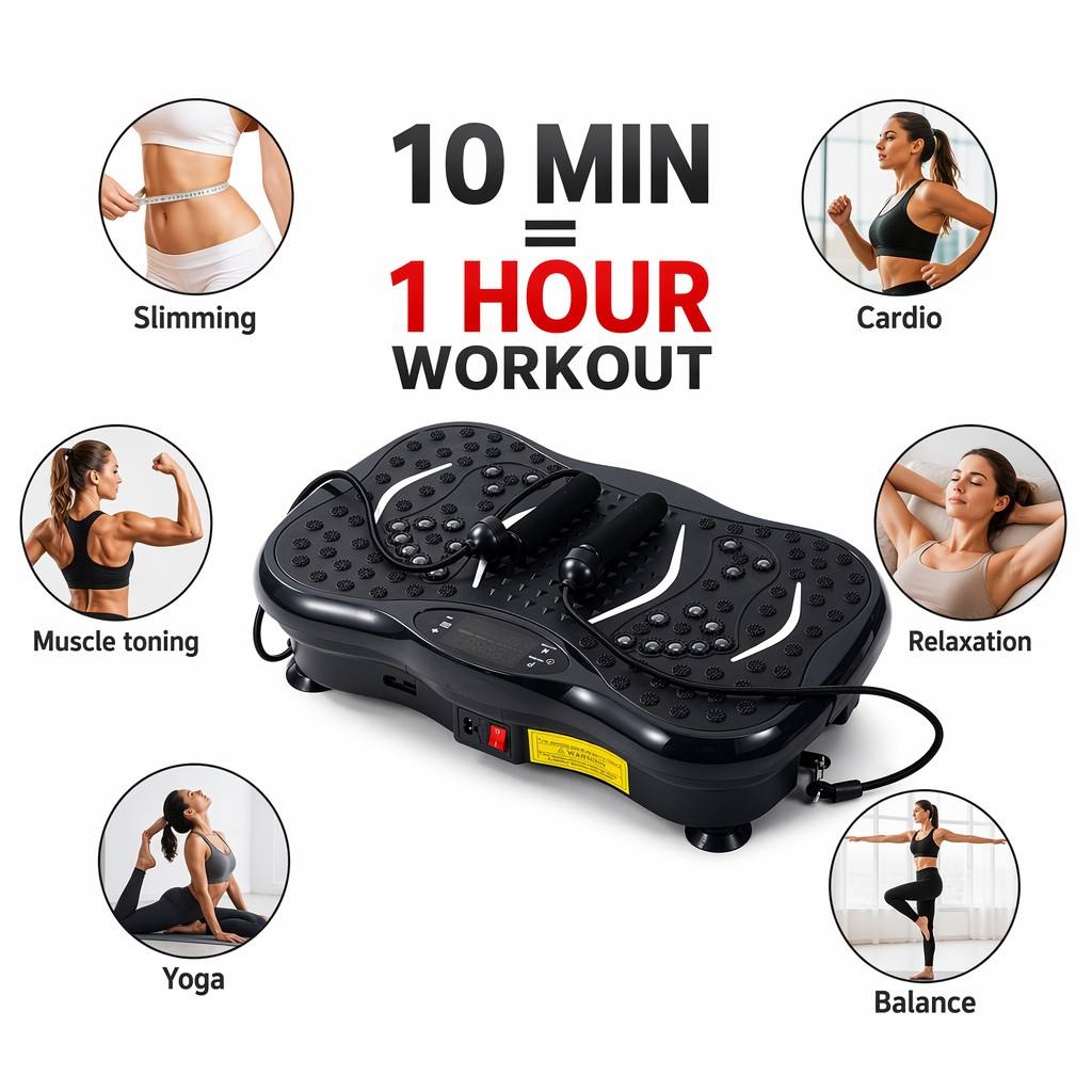 Professionelle Vibrationsplatt – Home Gym Resistance Machine Bewertung und Preis