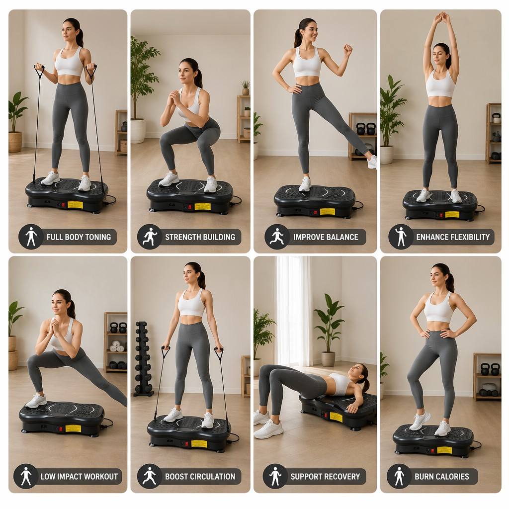 Professionelle Vibrationsplatt – Home Gym Resistance Machine Bewertung und Preis