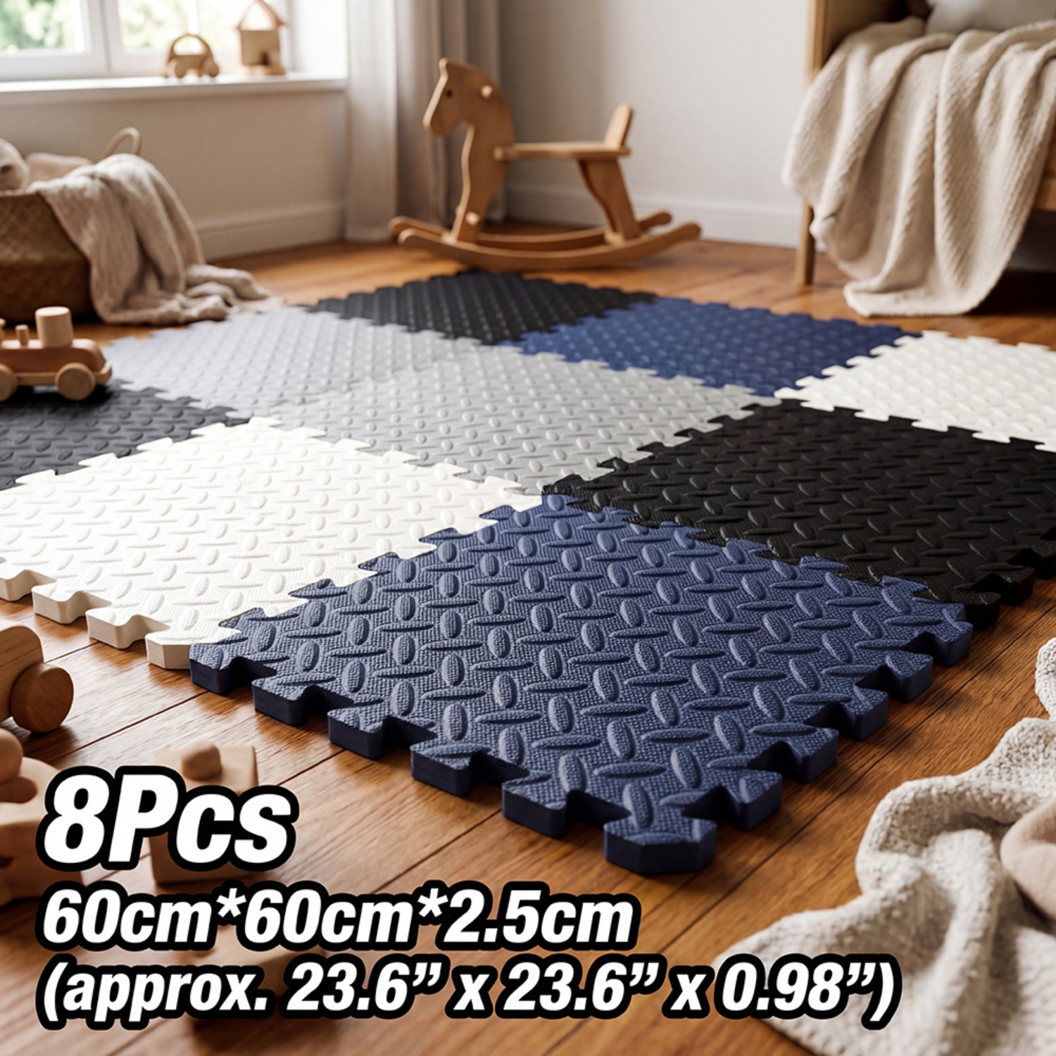 8-teilige 60x60cm EVA-Schaumst – Home Gym Yoga Room Bewertung und Preis