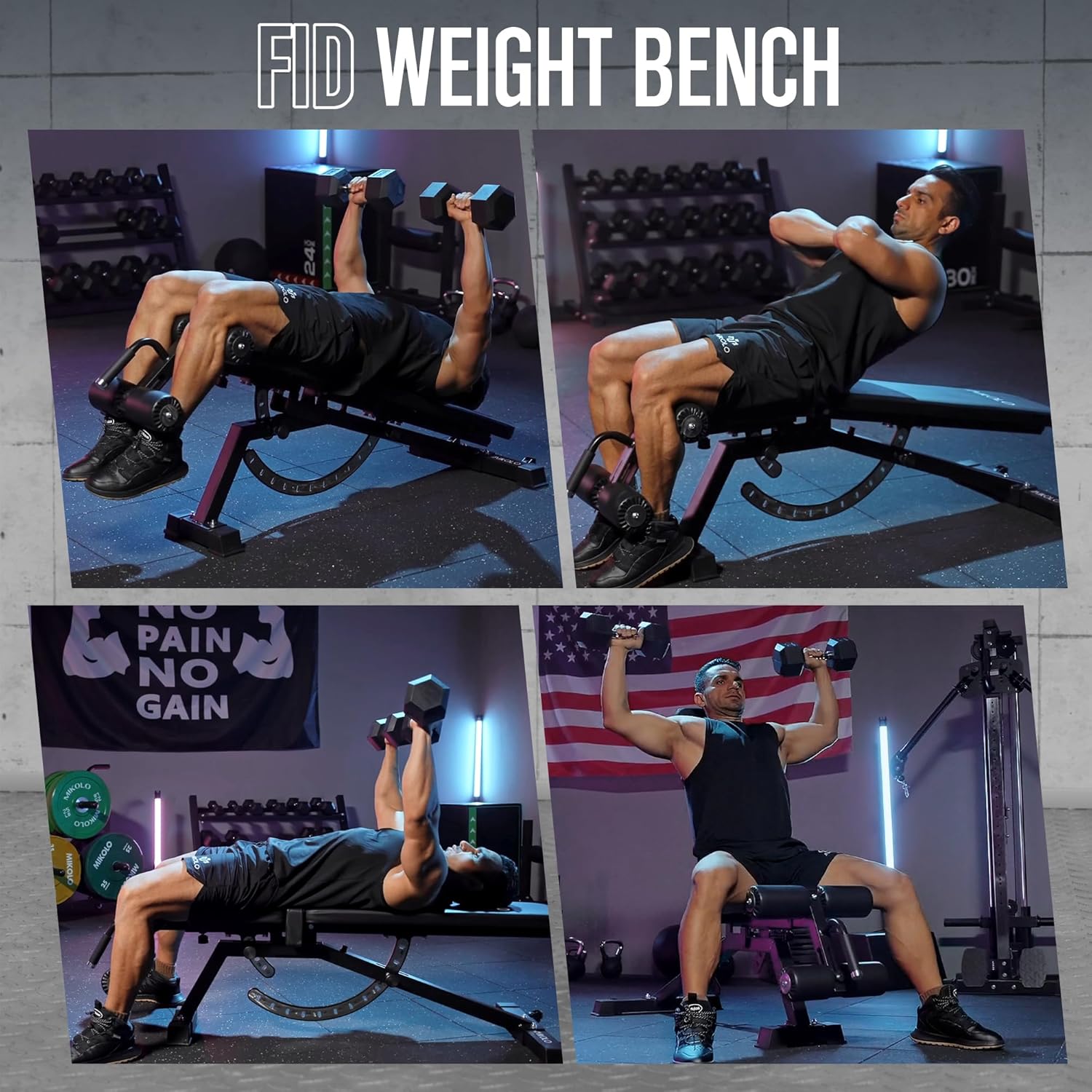 Hantelbank für Zuhause - Stahl – Home Gym Leg Bewertung und Preis