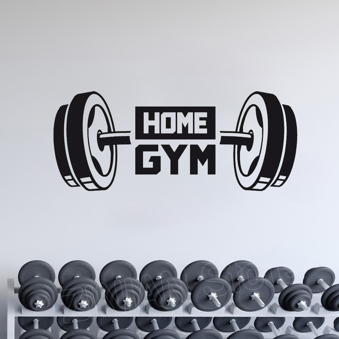 Fitness Home Gym Dekor Wandauf – Home Gym Wallpaper Bewertung und Preis