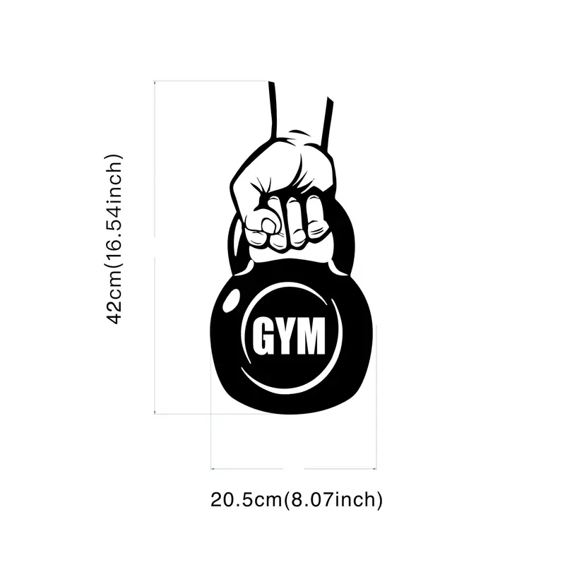 Fitness-Wandaufkleber - Kettle – Home Gym Wallpaper Bewertung und Preis